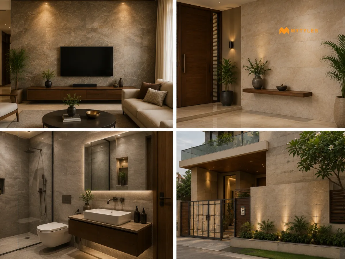 Where to Use Stone Texture Wall Tiles in Indian Homes